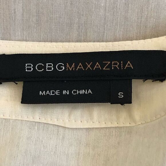 BCBGMAXAZRIA Cotton and Silk Wrap, Vintage Inspired Top Size S - Picture 10 of 16